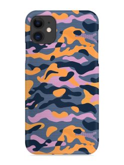 Camouflage Army Military English Orange Art Snap Case for Apple Iphone 12