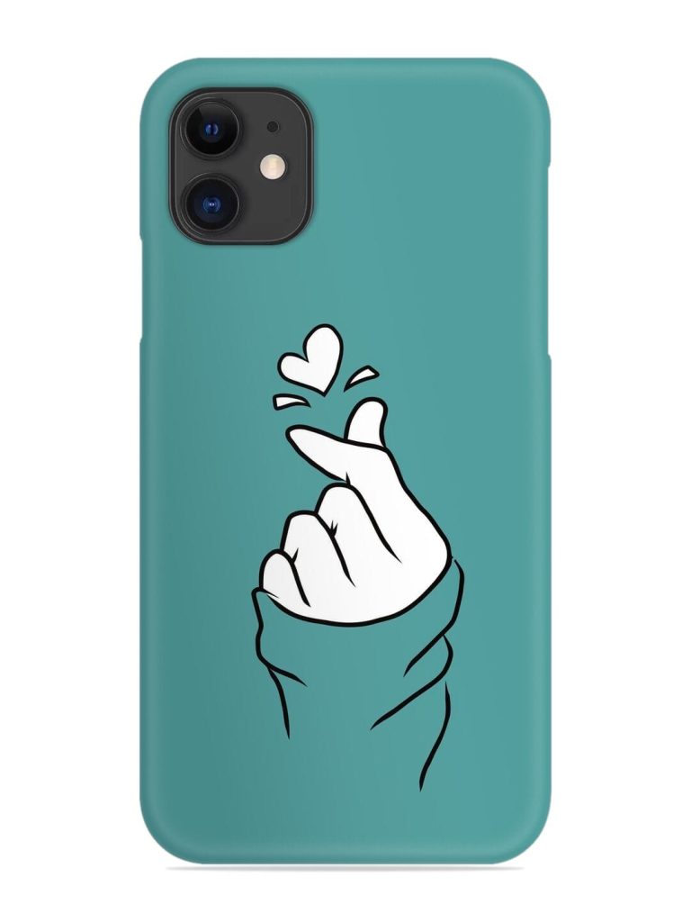 Korean Heart Sign Art Snap Case for Apple Iphone 12