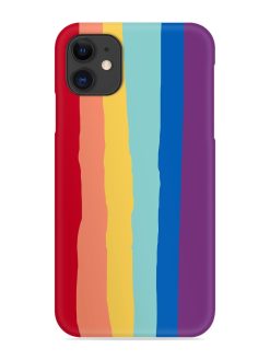 Rainbow Genuine Liquid Snap Case for Apple Iphone 12