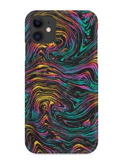 Abstract Liquid Colors Snap Case for Apple Iphone 12