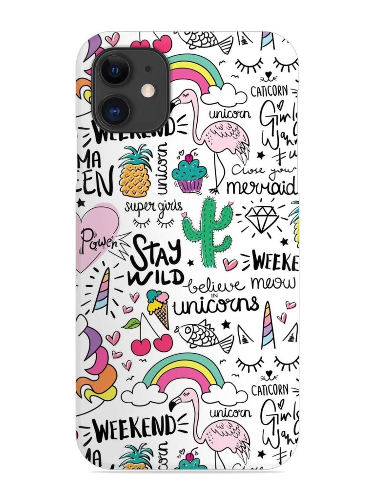 Unicorn Ice Cream Snap Case for Apple Iphone 12