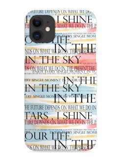 Seamless Slogans Pattern Snap Case for Apple Iphone 12