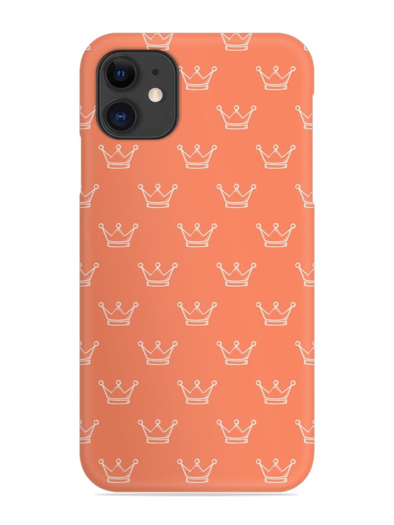 Hand Drawn Crown Snap Case for Apple Iphone 12
