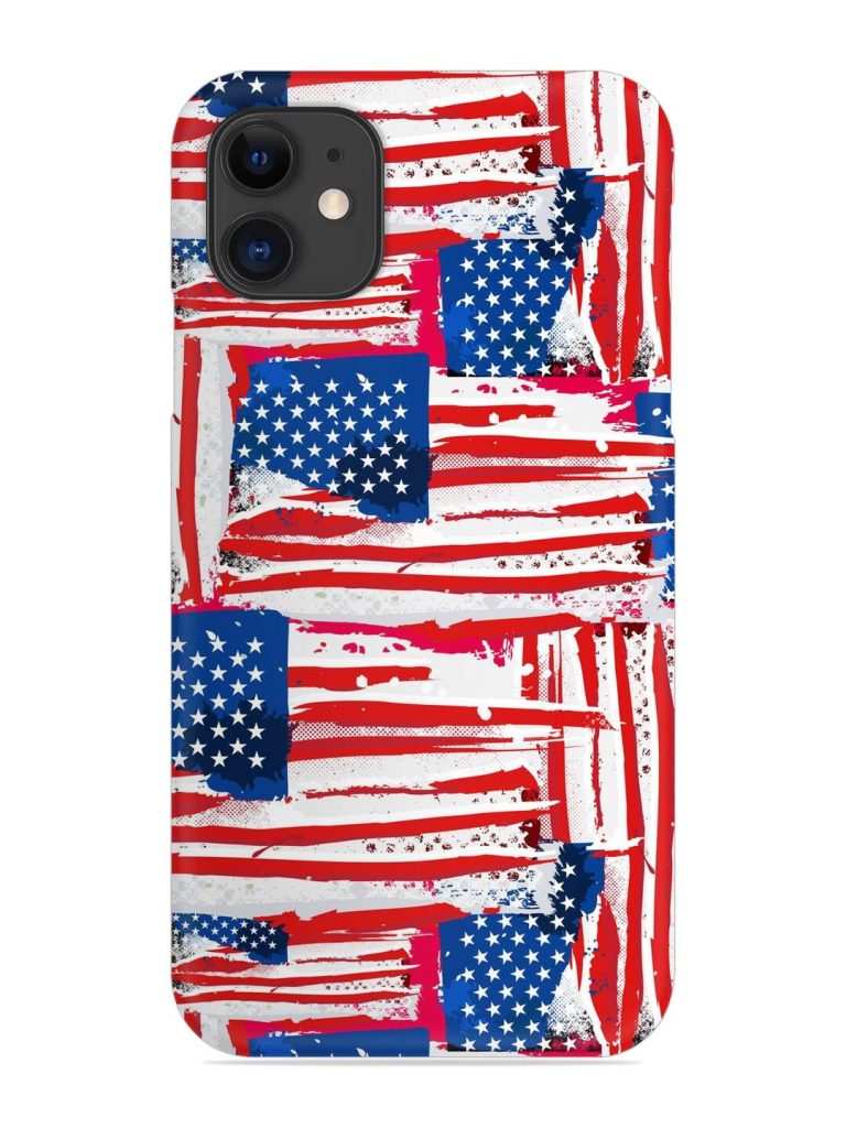 Usa Flag Seamless Snap Case for Apple Iphone 12