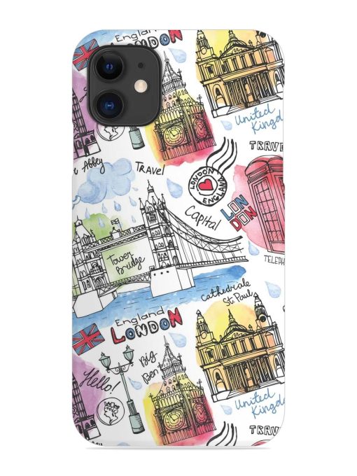 Vector London Landmark Snap Case for Apple Iphone 12 Edge Zapvi