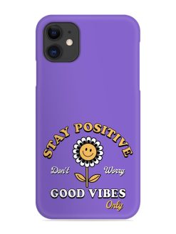 Retro Positive Flower Snap Case for Apple Iphone 12