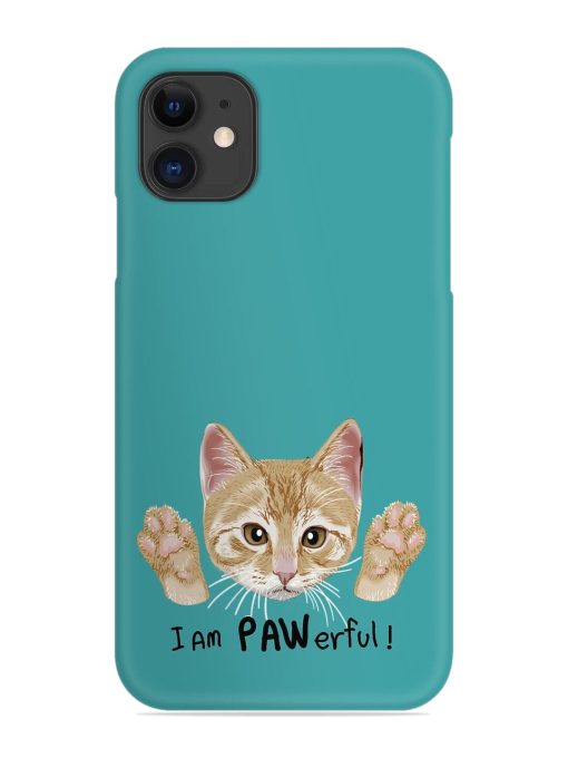 Typography Slogan Cat Snap Case for Apple Iphone 12 Edge Zapvi