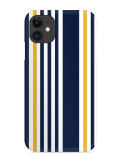 Seamless Stripe Pattern Snap Case for Apple Iphone 12