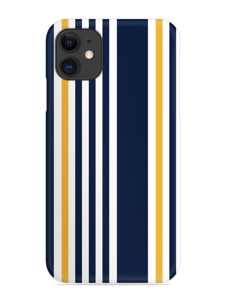 Seamless Stripe Pattern Snap Case for Apple Iphone 12