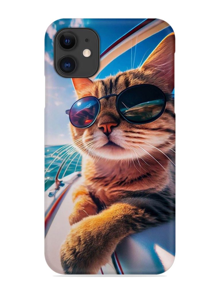 Cat In Style Snap Case for Apple Iphone 12
