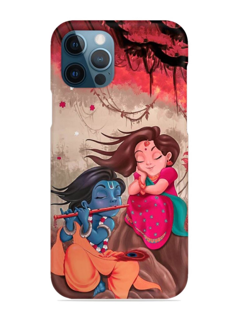 Radhe Krishna Water Art Snap Case for Apple Iphone 12 Pro