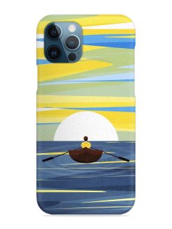 Rowing Person Ferry Paddle Snap Case for Apple Iphone 12 Pro