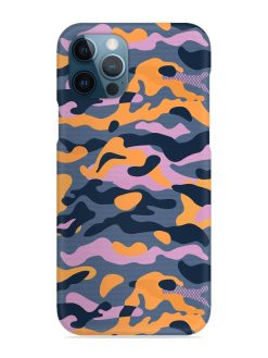 Camouflage Army Military English Orange Art Snap Case for Apple Iphone 12 Pro