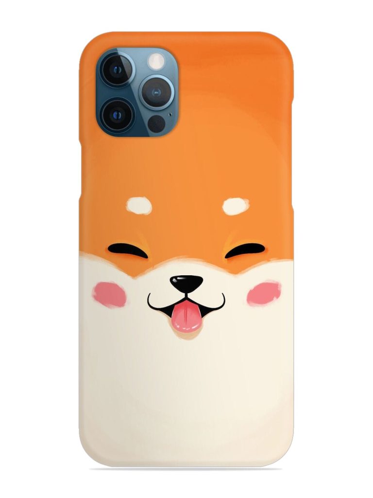 Cute Dog Face Vector Snap Case for Apple Iphone 12 Pro