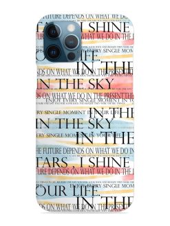 Seamless Slogans Pattern Snap Case for Apple Iphone 12 Pro