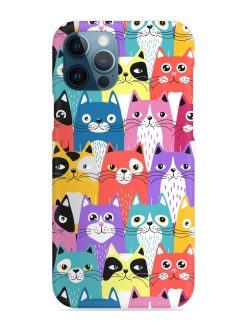 Funny Cartoon Cats Snap Case for Apple Iphone 12 Pro