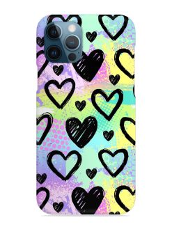 Bright Pattern Hearts Snap Case for Apple Iphone 12 Pro