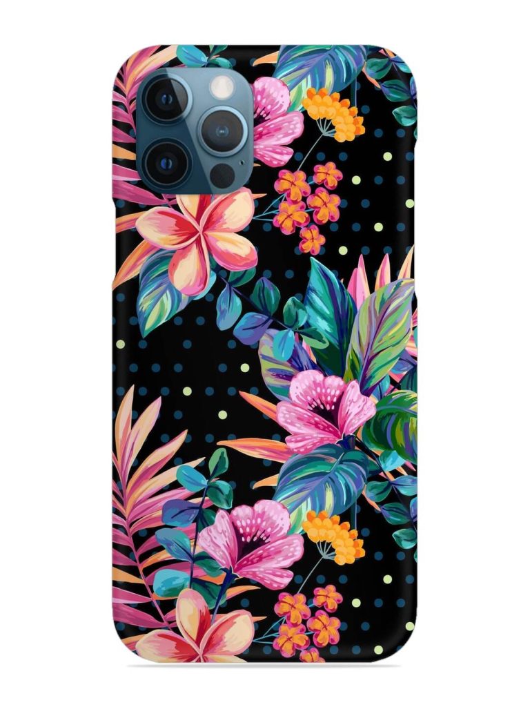 Seamless Floral Pattern Snap Case for Apple Iphone 12 Pro