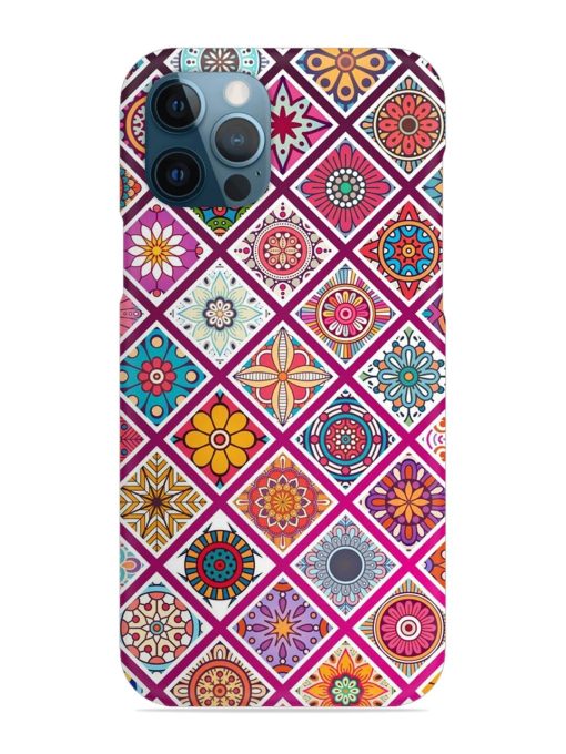 Seamless Tile Pattern Snap Case for Apple Iphone 12 Pro Edge Zapvi