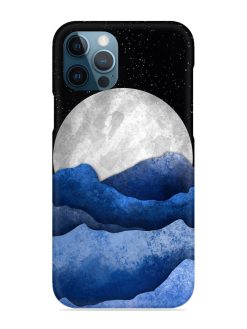 Full Moon Mountain Vector Snap Case for Apple Iphone 12 Pro