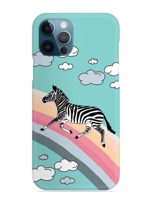 Running Zebra Snap Case for Apple Iphone 12 Pro Edge Zapvi