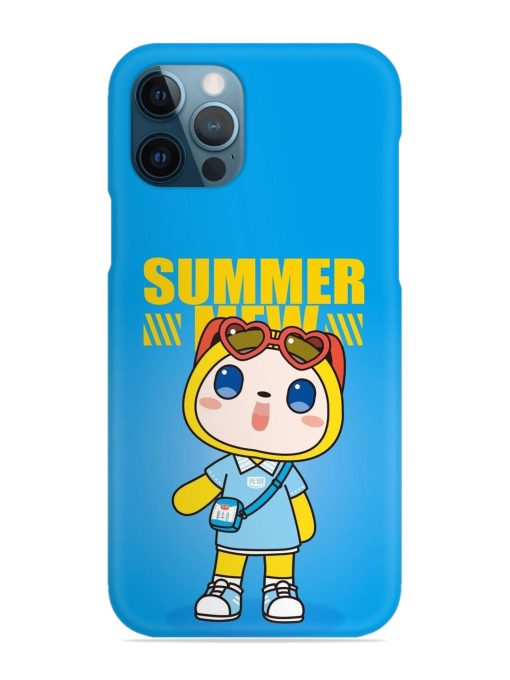 Summer Mew Cartoon Snap Case for Apple Iphone 12 Pro Edge Zapvi