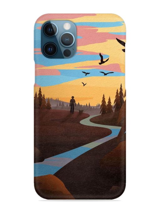 Natural Landscape Art Snap Case for Apple Iphone 12 Pro Edge Zapvi