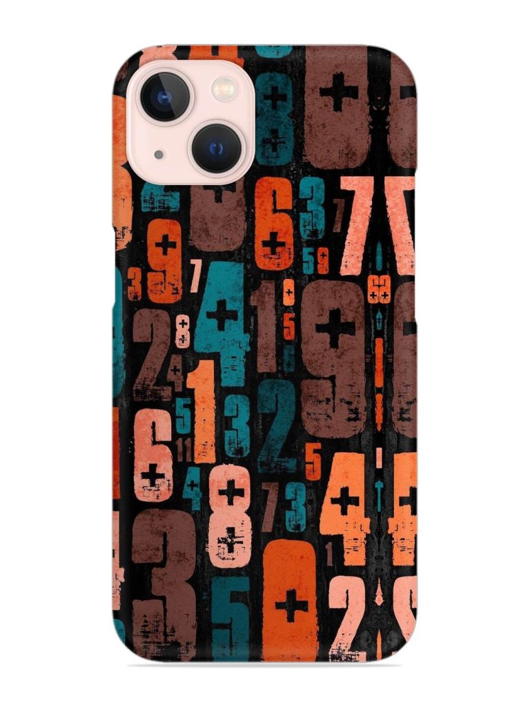 0 To 9 Art Snap Case for Apple Iphone 14