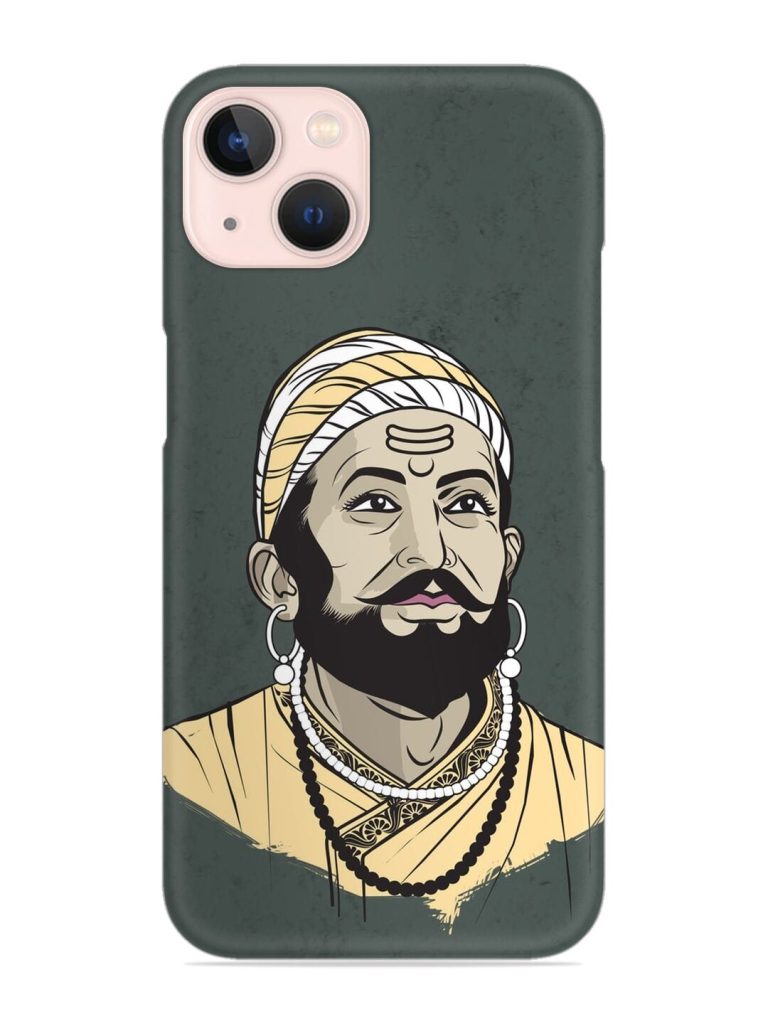 Shivaji Maharaj Vector Art Snap Case for Apple Iphone 14
