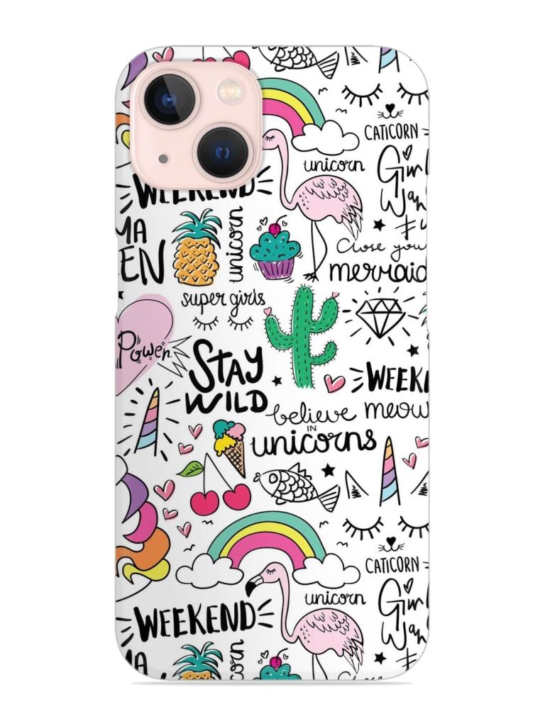 Unicorn Ice Cream Snap Case for Apple Iphone 14