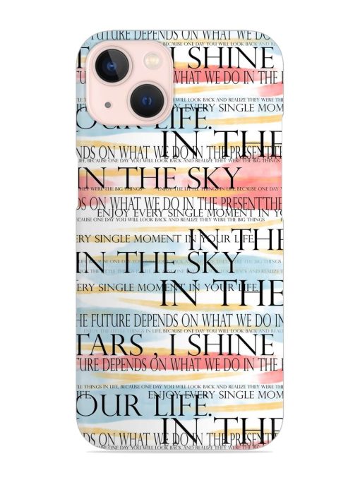 Seamless Slogans Pattern Snap Case for Apple Iphone 14 Edge Zapvi