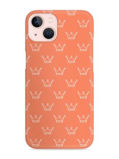 Hand Drawn Crown Snap Case for Apple Iphone 14