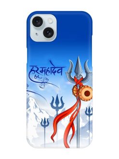 Har Har Mahadev Trishul Snap Case for Apple Iphone 15 Plus