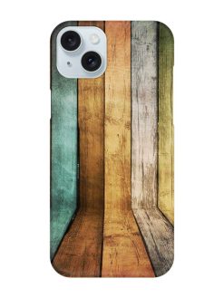 Wooden Realistic Art Snap Case for Apple Iphone 15 Plus