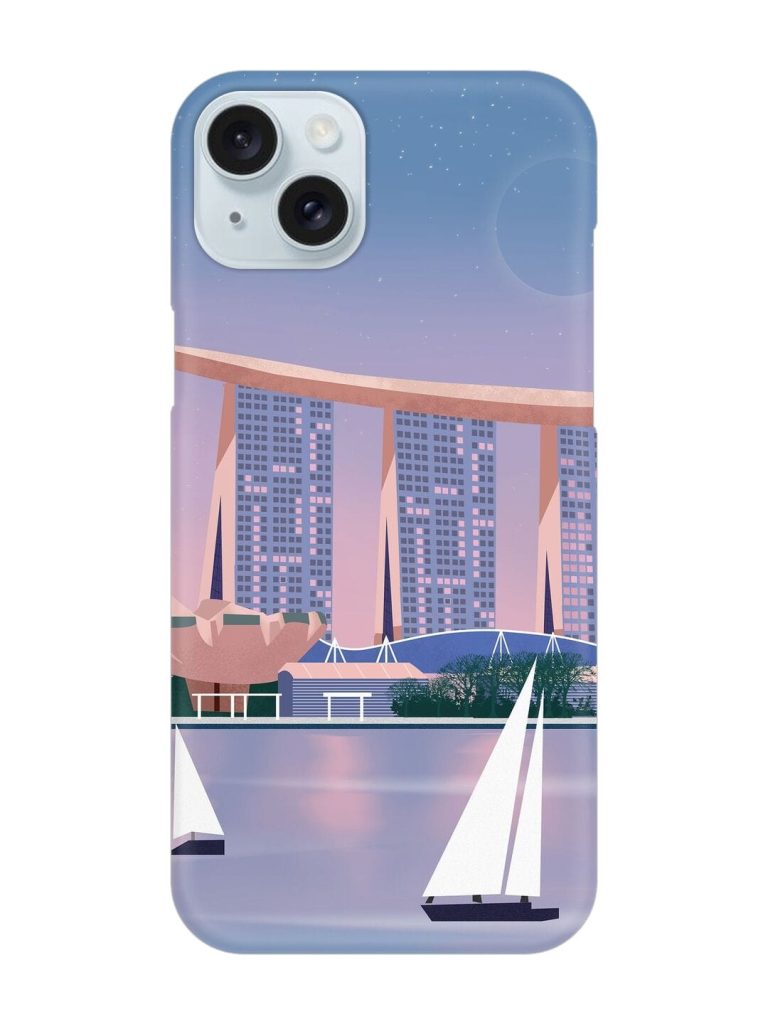 Singapore Scenery Architecture Snap Case for Apple Iphone 15 Plus