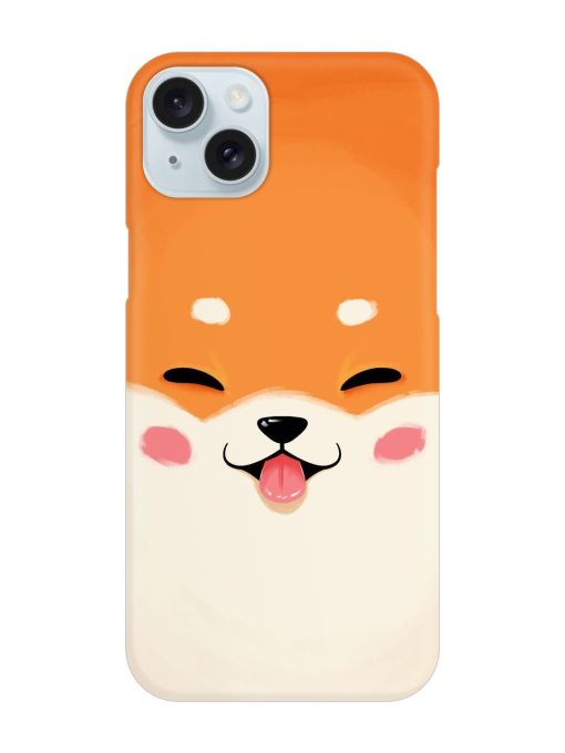 Cute Dog Face Vector Snap Case for Apple Iphone 15 Plus Edge Zapvi