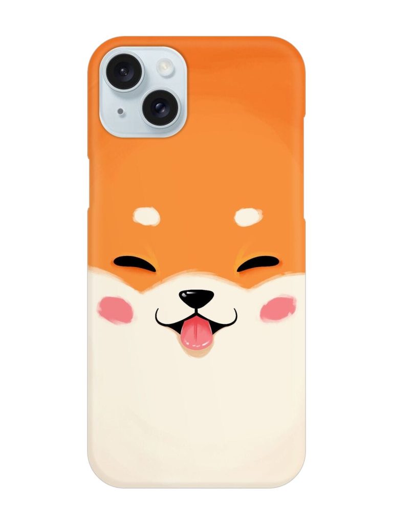 Cute Dog Face Vector Snap Case for Apple Iphone 15 Plus