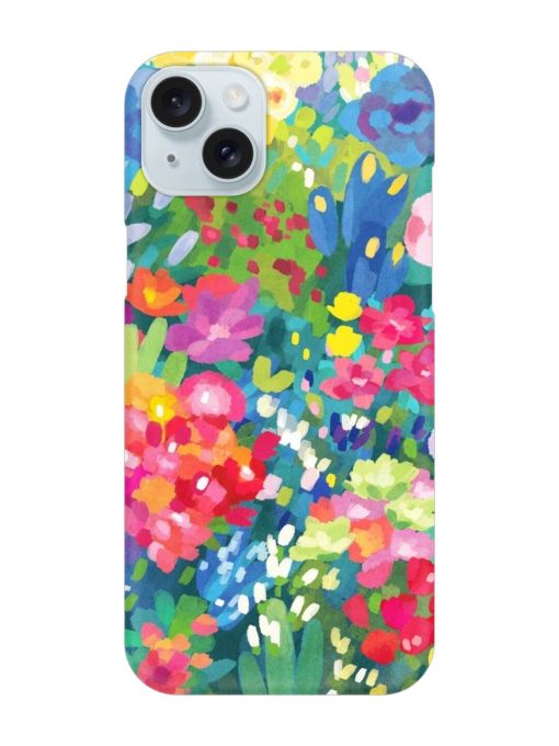 Watercolor Flower Art Snap Case for Apple Iphone 15 Plus Edge Zapvi