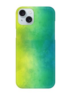 Yellow Green Gradient Snap Case for Apple Iphone 15 Plus