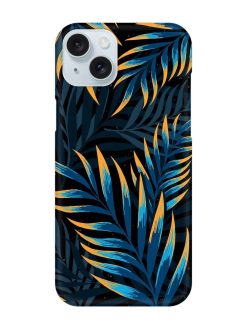 Abstract Leaf Art Snap Case for Apple Iphone 15 Plus
