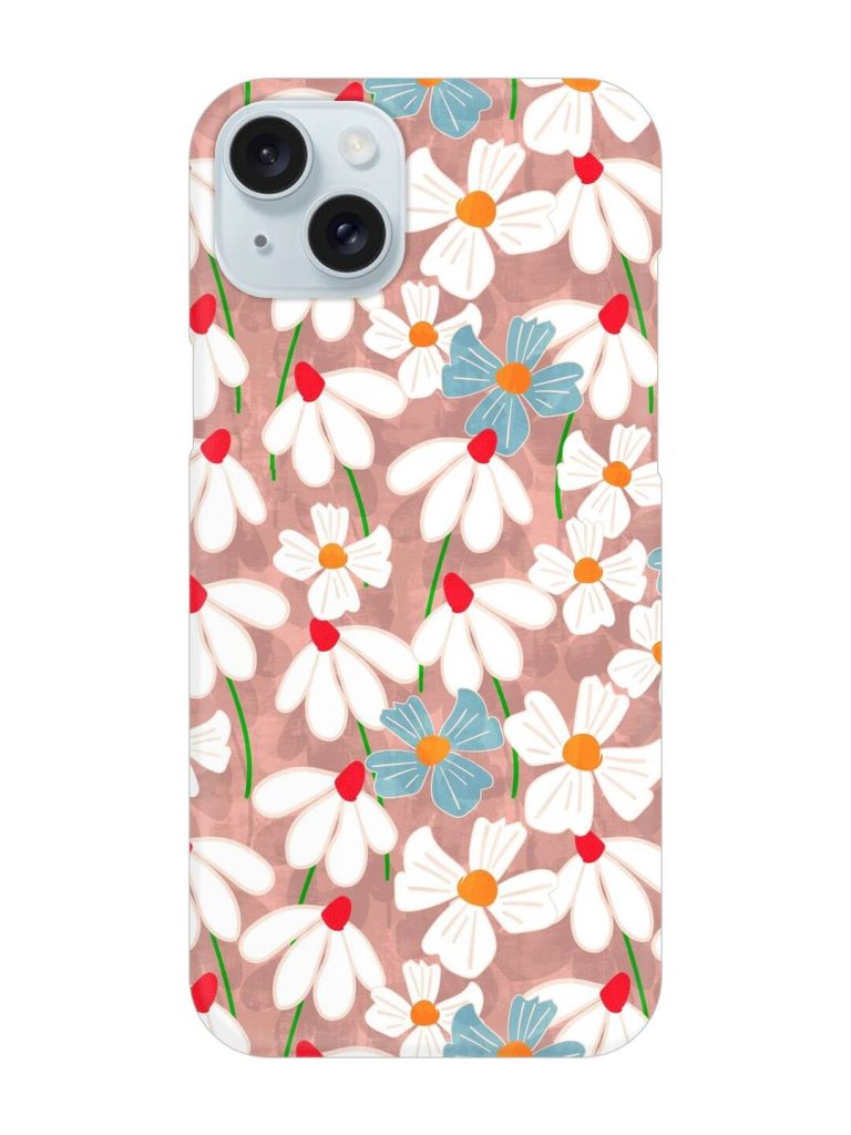 Abstract Petal Flowers Snap Case for Apple Iphone 15 Plus