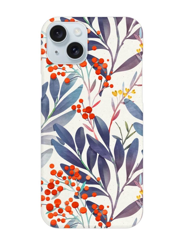 Seamless Floral Pattern Snap Case for Apple Iphone 15 Plus