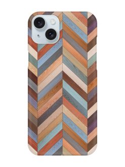 Seamless Wood Parquet Snap Case for Apple Iphone 15 Plus
