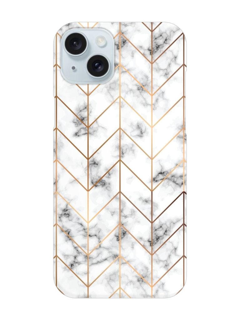 Vector Marble Texture Snap Case for Apple Iphone 15 Plus