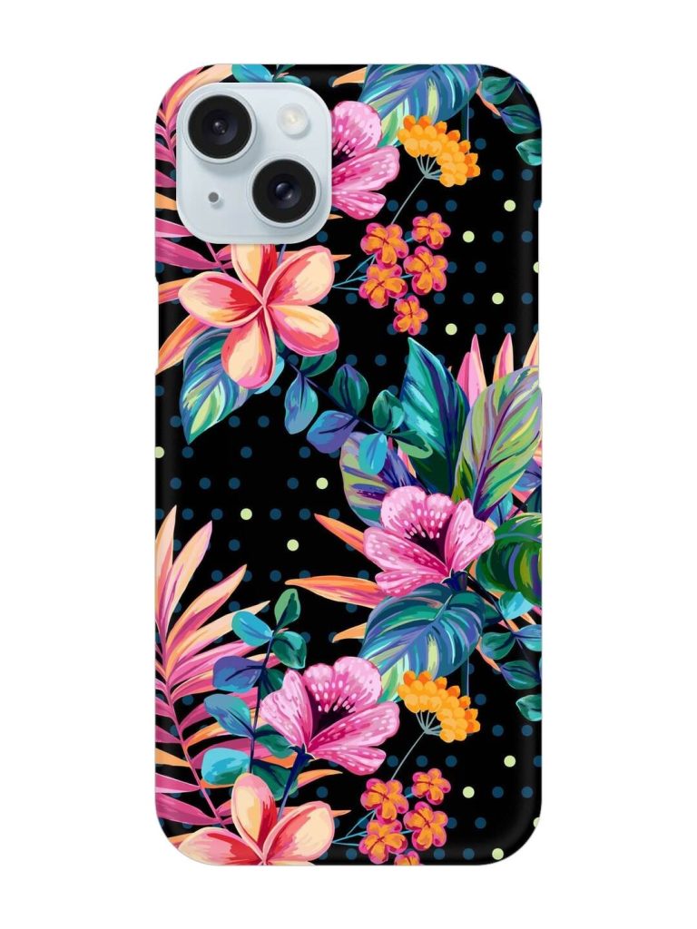 Seamless Floral Pattern Snap Case for Apple Iphone 15 Plus
