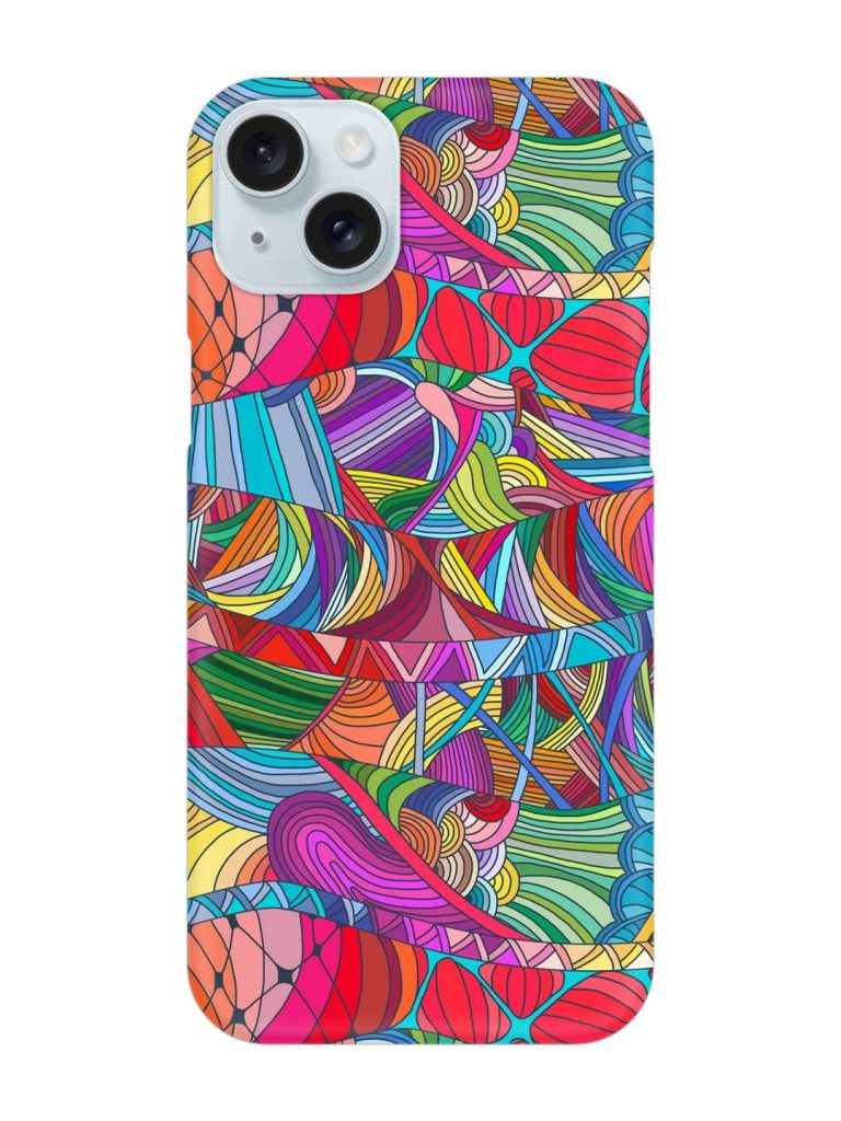 Seamless Patterns Hand Drawn Snap Case for Apple Iphone 15 Plus