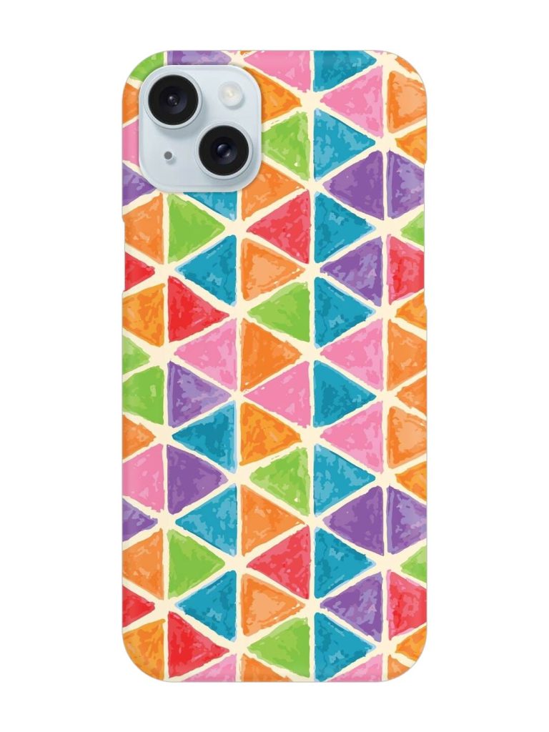 Seamless Colorful Isometric Snap Case for Apple Iphone 15 Plus