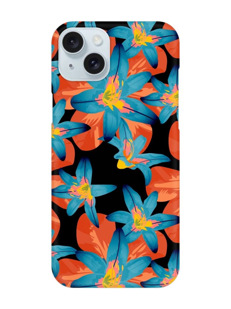 Philippine Flowers Seamless Snap Case for Apple Iphone 15 Plus