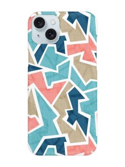 Vintage Geometric Triangle Snap Case for Apple Iphone 15 Plus