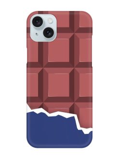 Chocolate Vector Art Snap Case for Apple Iphone 15 Plus